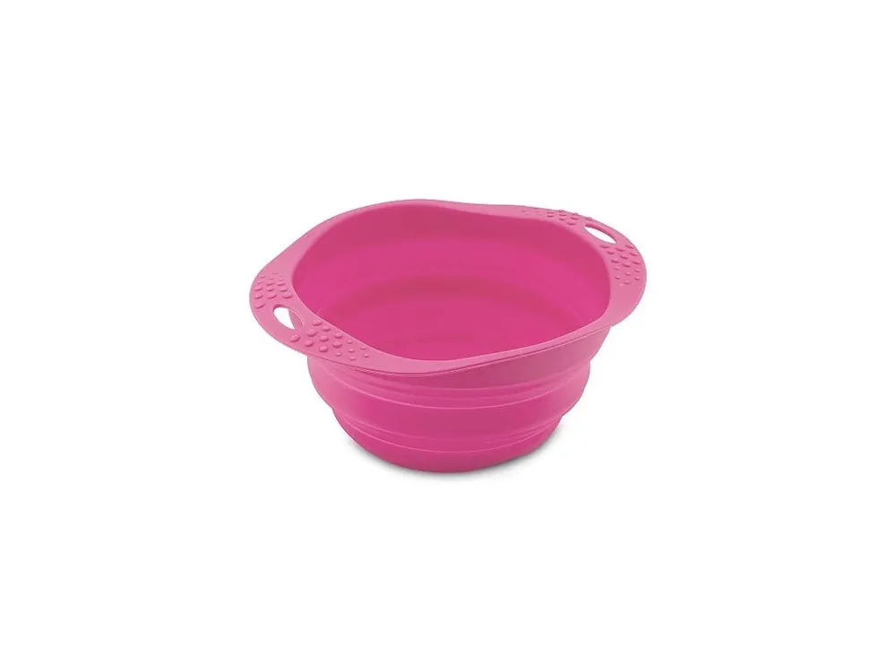 Miska pro psa, cestovní, BecoBowl Travel-pink L, EKO Časově Omezené