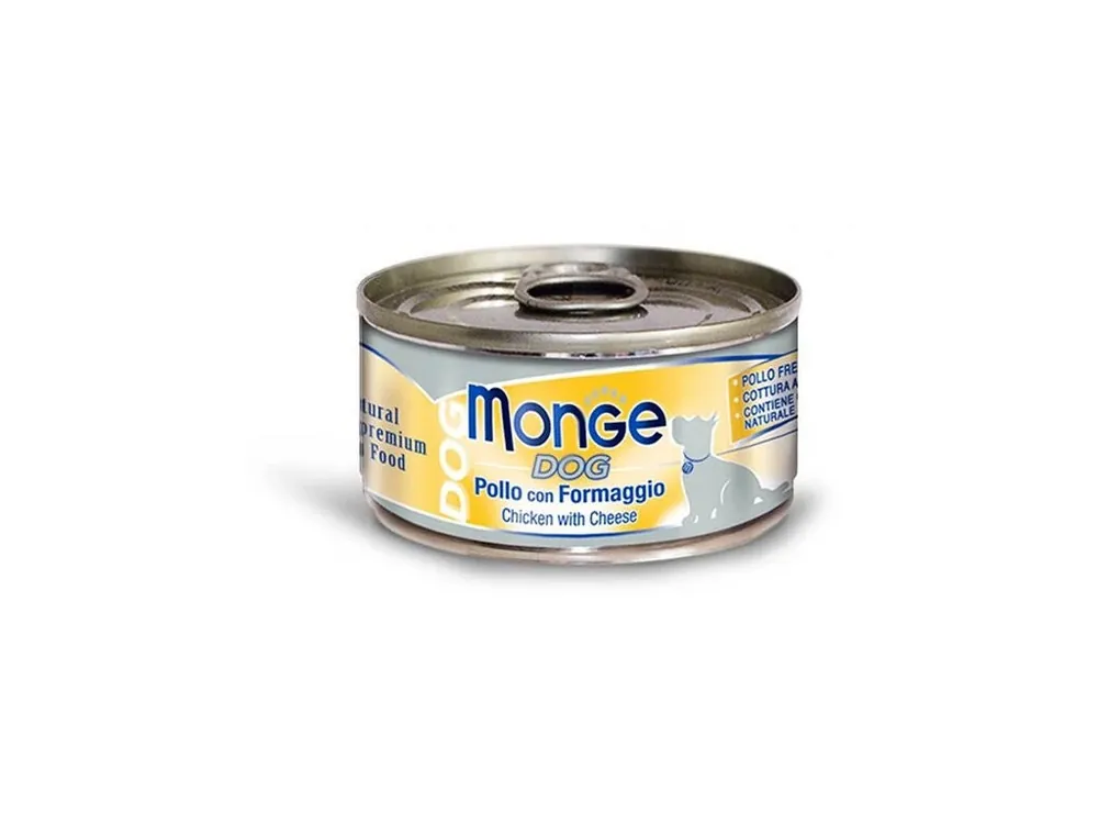 Koupit Online MONGE DOG NATURAL kuřecí maso se sýrem pro psy 95 g