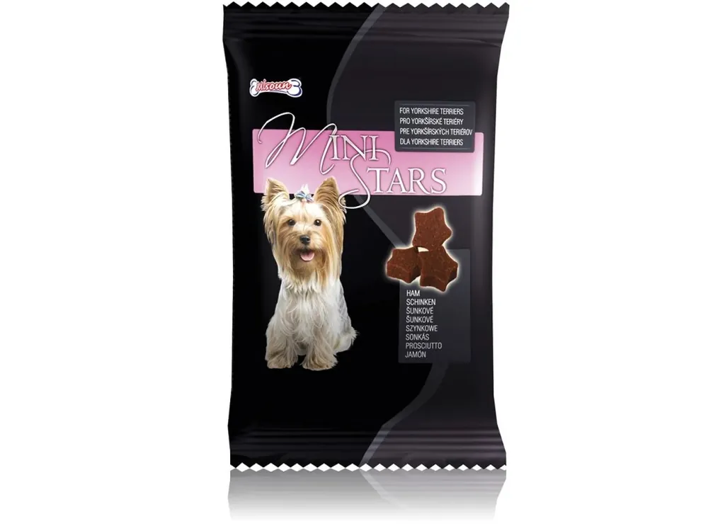 Aktuální Mlsoun Mini Stars šunka, 50 g