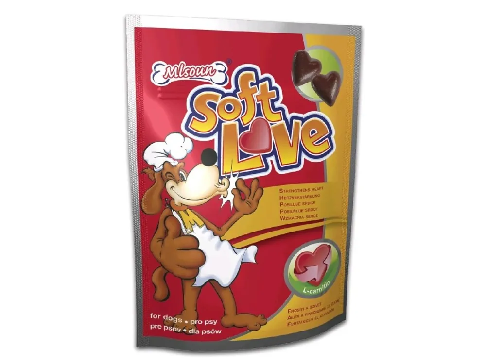 Zlevněný Mlsoun Soft love, 100 g, expirace 03.12.2025