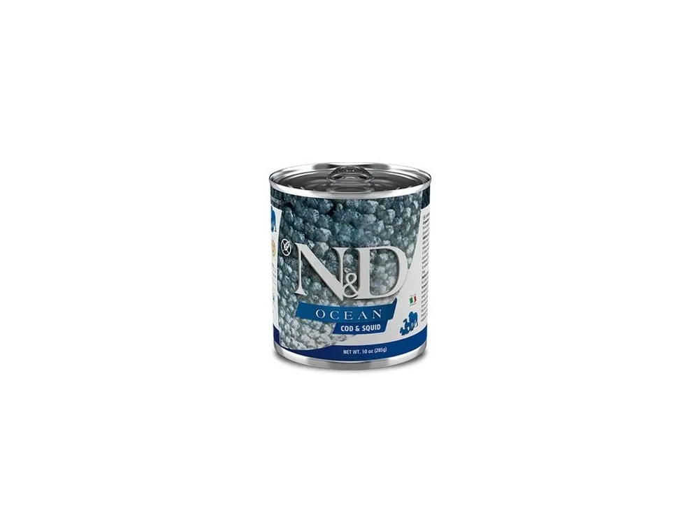 Aktuální N&D DOG OCEAN Adult Codfish & Squid 285g