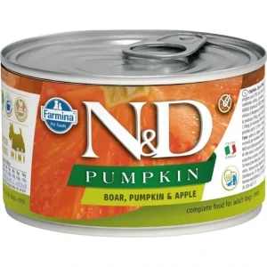 Akční Nabídka N&D DOG PUMPKIN Adult Boar & Apple Mini 140g