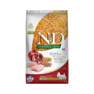 N&D LG DOG Senior Mini Chicken & Pomegranate 2,5kg Akce