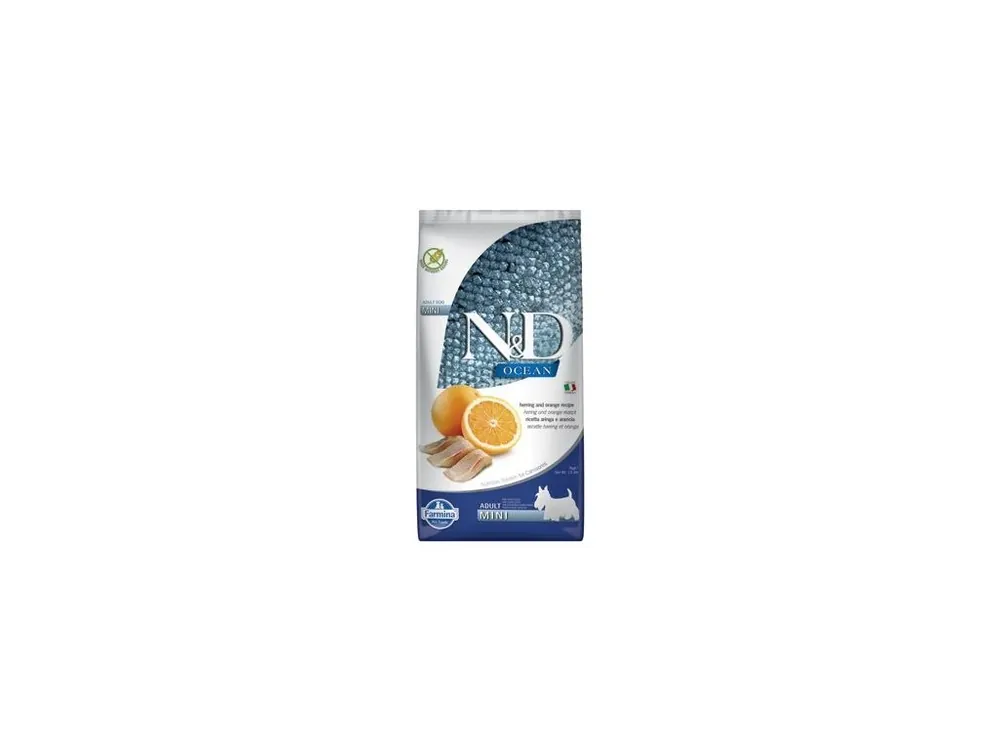 N&D OCEAN DOG Adult Mini Herring & Orange 7kg Zlevněný