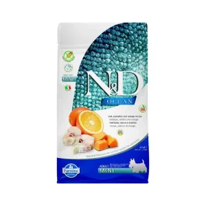 N&D OCEAN Dog GF Cod, Pumpkin & Orange Adult Mini 800 g Speciální Cena