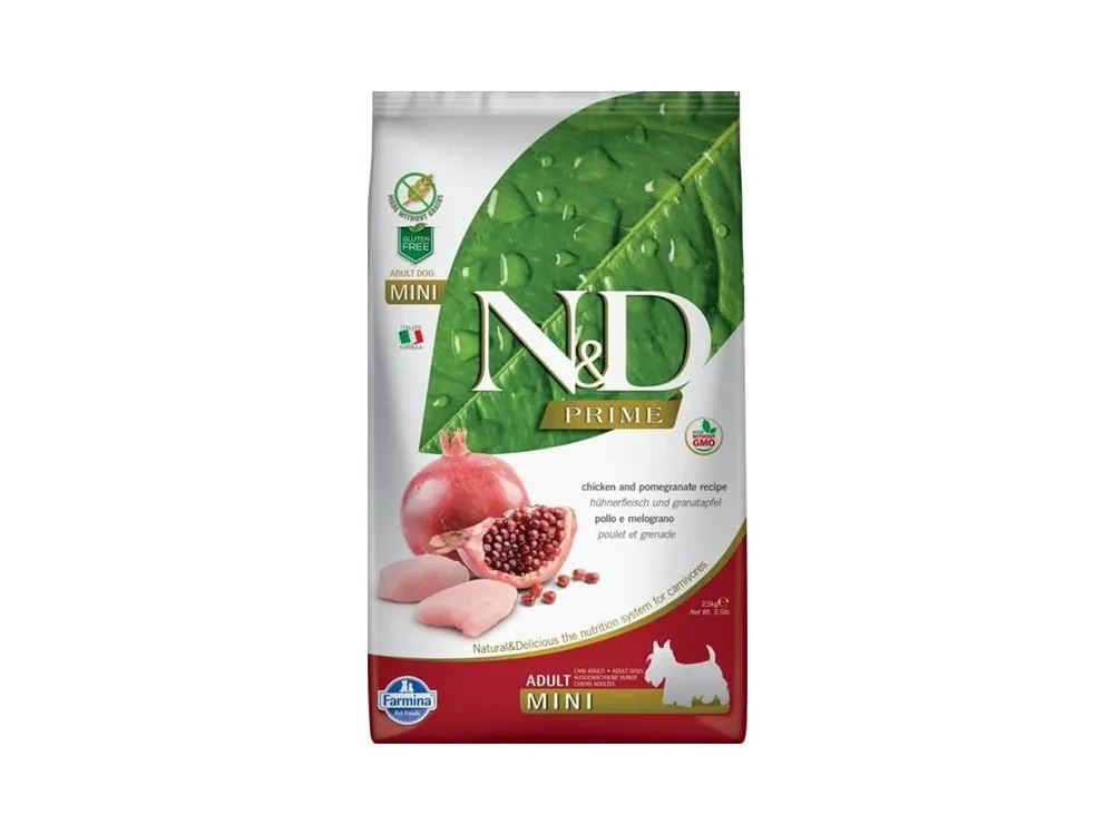 N&D PRIME Dog GF Chicken & Pomegranate Adult Mini 2,5 kg Značkový
