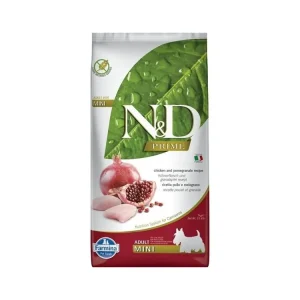 N&D PRIME Dog GF Chicken & Pomegranate Adult Mini 7 kg Akce