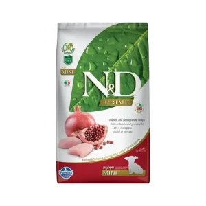 Vrácení Zdarma N&D PRIME Dog GF Chicken & Pomegranate Puppy Mini 2,5 kg