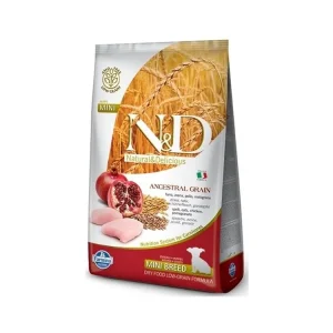 N&D ANCESTRAL GRAIN Dog LG Chicken, Spelt, Oats & Pomegranate Puppy Mini 2,5 kg Koupit Online
