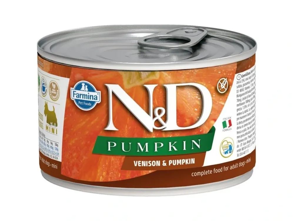 Nejlepší Cena N&D PUMPKIN Dog konz. Venison & Pumpkin Mini 140 g