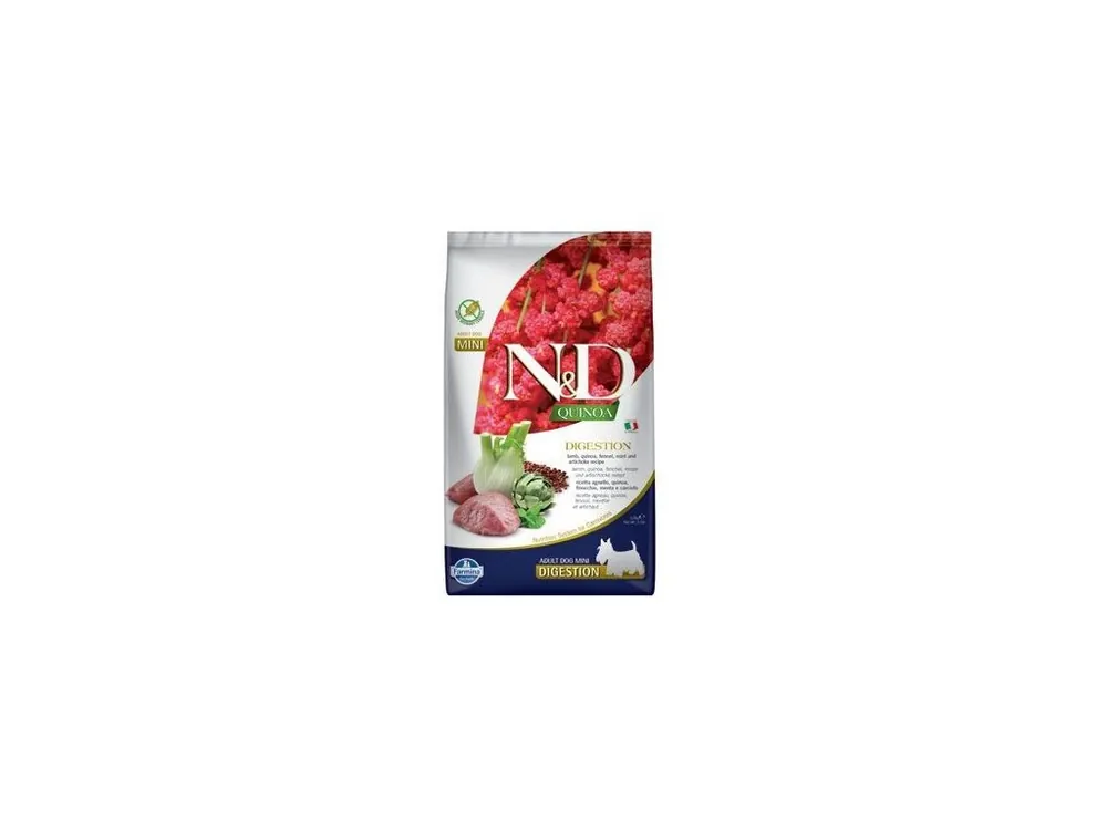 N&D Quinoa DOG Digestion Lamb & Fennel Adult Mini 800g Nejprodávanější