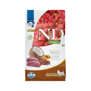 N&D QUINOA Dog GF Skin & Coat, Venison & Coconut Adult Mini 800 g Akční Nabídka
