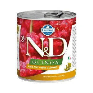 Poslední Šance N&D QUINOA Dog konz. Quail & Coconut 285 g