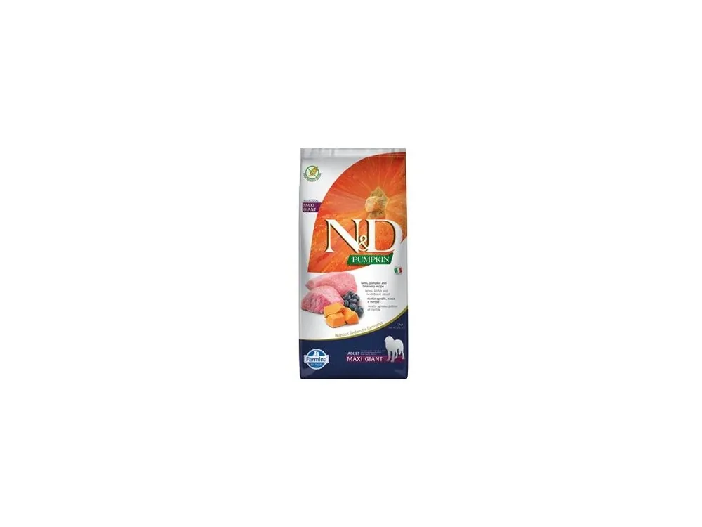 N&D Pumpkin DOG Adult Giant Lamb & Blueberry 12kg Akce