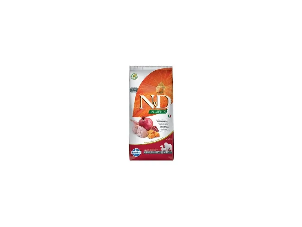 N&D Pumpkin DOG Adult M/L Quail & Pomegranate 12kg Akční Cena