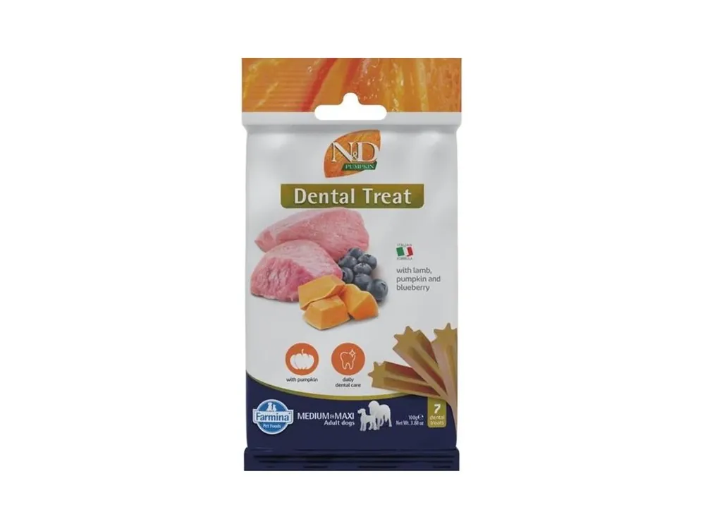 Aktuální N&D PUMPKIN Dog Dental Snack Lamb Medium & Maxi 100 g