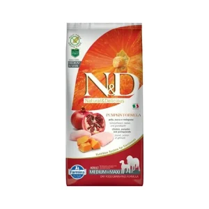 N&D PUMPKIN Dog GF Chicken & Pomegranate Adult Medium & Maxi 12 kg Cenová Bomba
