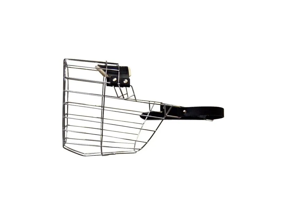 Náhubek kovový Německý ovčák - pes, chrom 125 x 155 x 130 mm Horká Nabídka