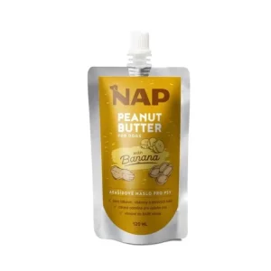 Akce NAP Arašídové máslo pro psy Banán 120 ml