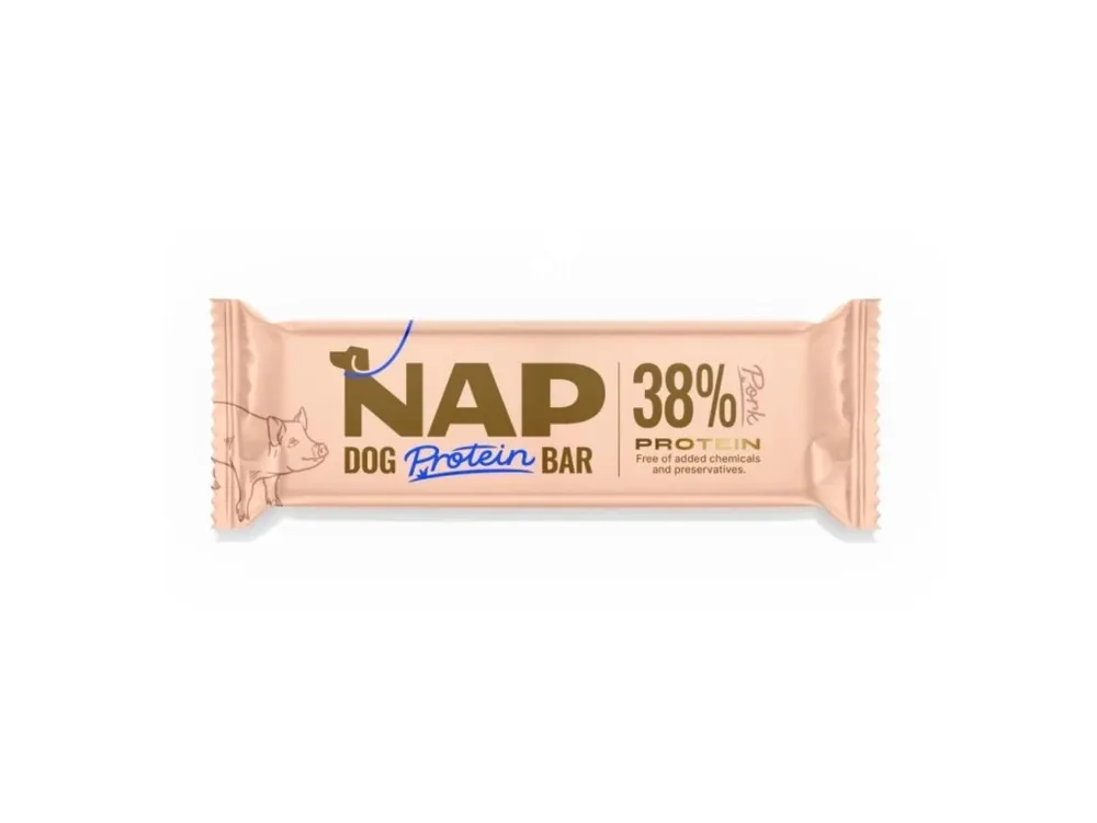 Oblíbený NAP Psí proteinová tyčinka Vepřová 50 g