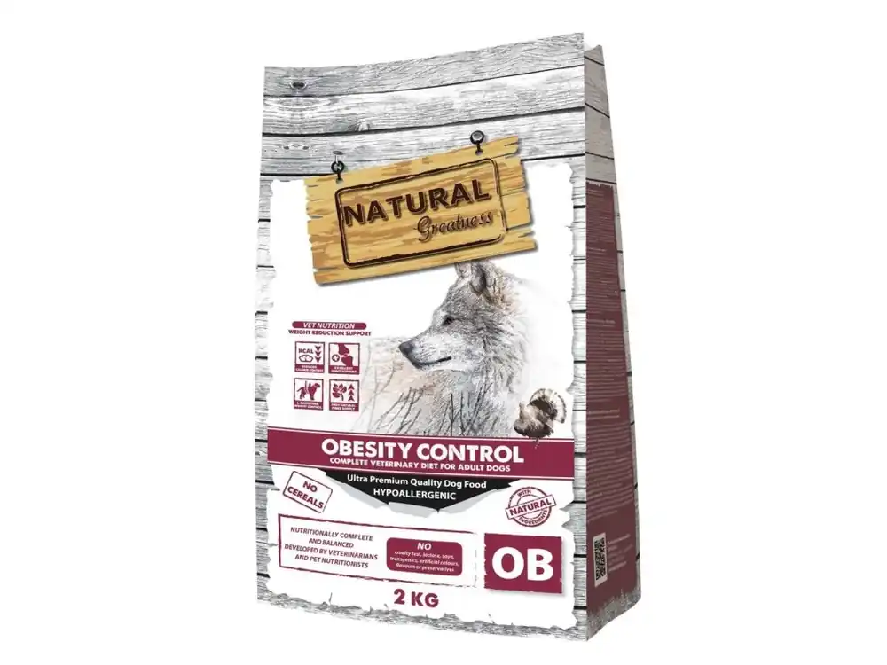 Natural Greatness OBESITY CONTROL veterinární dieta pro psy Vrácení Zdarma