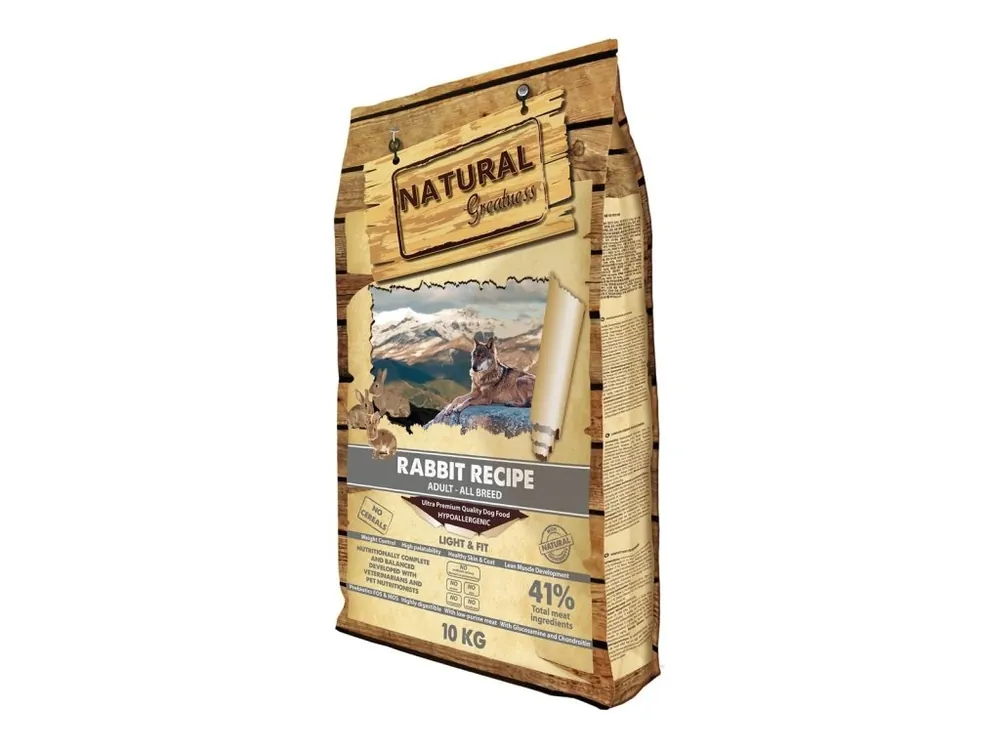 Speciální Cena Natural Greatness Rabbit Recipe All Br.Light,Fit/králík