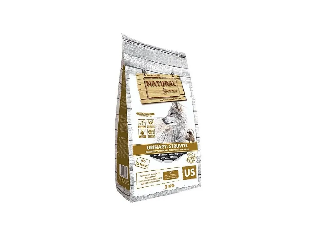 Nová Kolekce Natural Greatness URINARY STRUVITE veterinární dieta pro psy