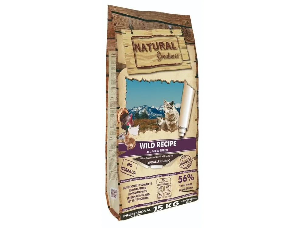 Natural Greatness Wild Recipe All B./kachna,krůta,kuře Speciální Cena
