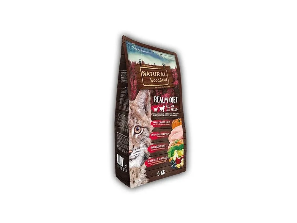 Jen Po Omezenou Doba Natural Woodland Realm Diet Cat /kuře/