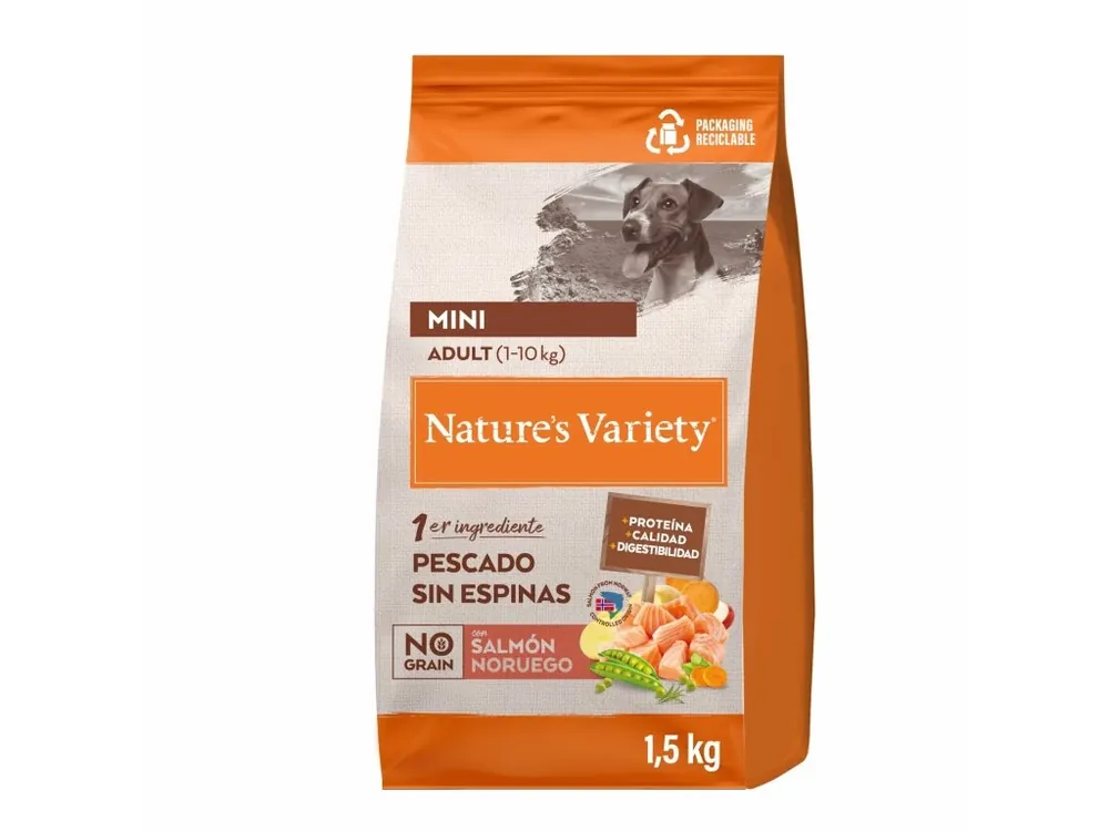 Nature´s variety original pro malé psy s lososem 1,5kg Novinka
