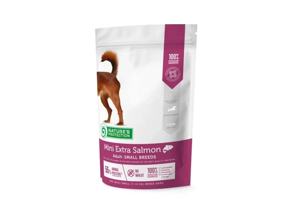 Nature‘s Protection Dog Dry Adult Mini Extra Salmon 500 g Aktuální