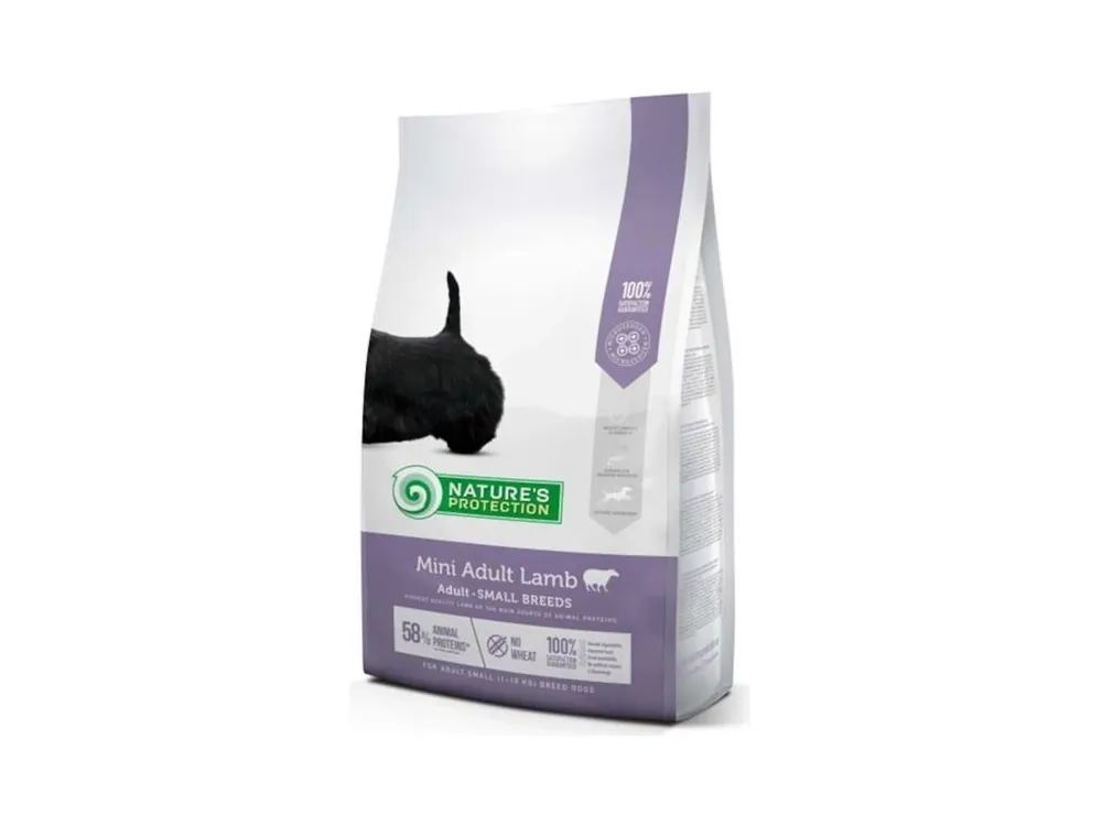 Horká Nabídka Nature‘s Protection Dog Dry Adult Mini Lamb 2 kg