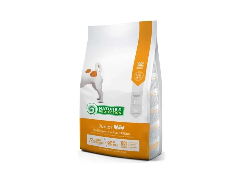 Nature‘s Protection Dog Dry Junior All Breeds 2 kg Přímo Od Výrobce