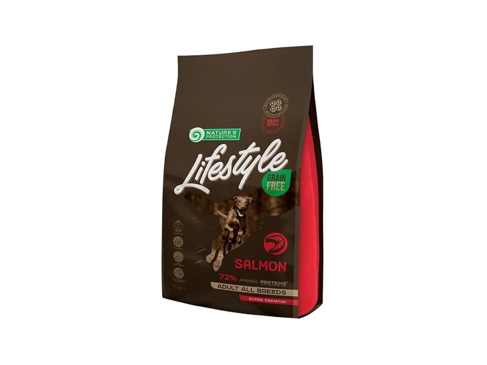 Nature‘s Protection Dog Dry LifeStyle GF Salmon 1,5 kg Sleva