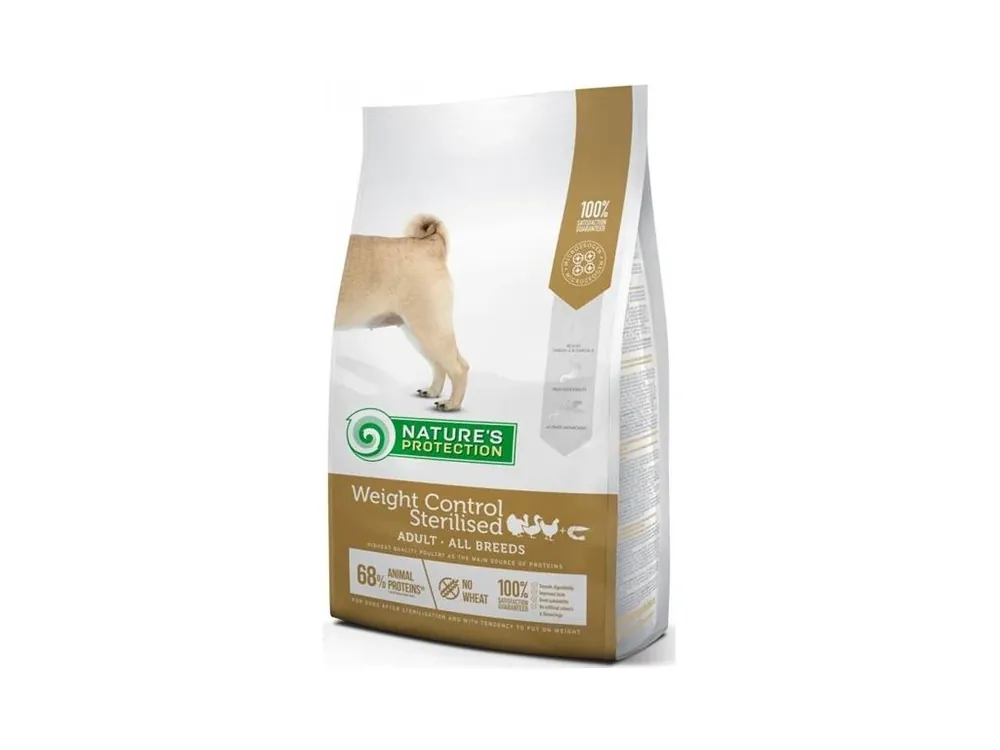 Cenově Výhodný Nature‘s Protection Dog Dry Weight Control Sterilised 4 kg