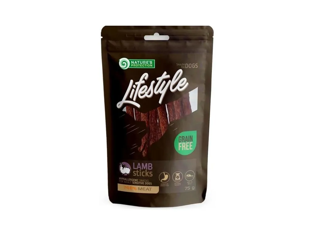 Nature‘s Protection Dog snack Lifestyle jehněčí tyčinky 75 g Nová Kolekce
