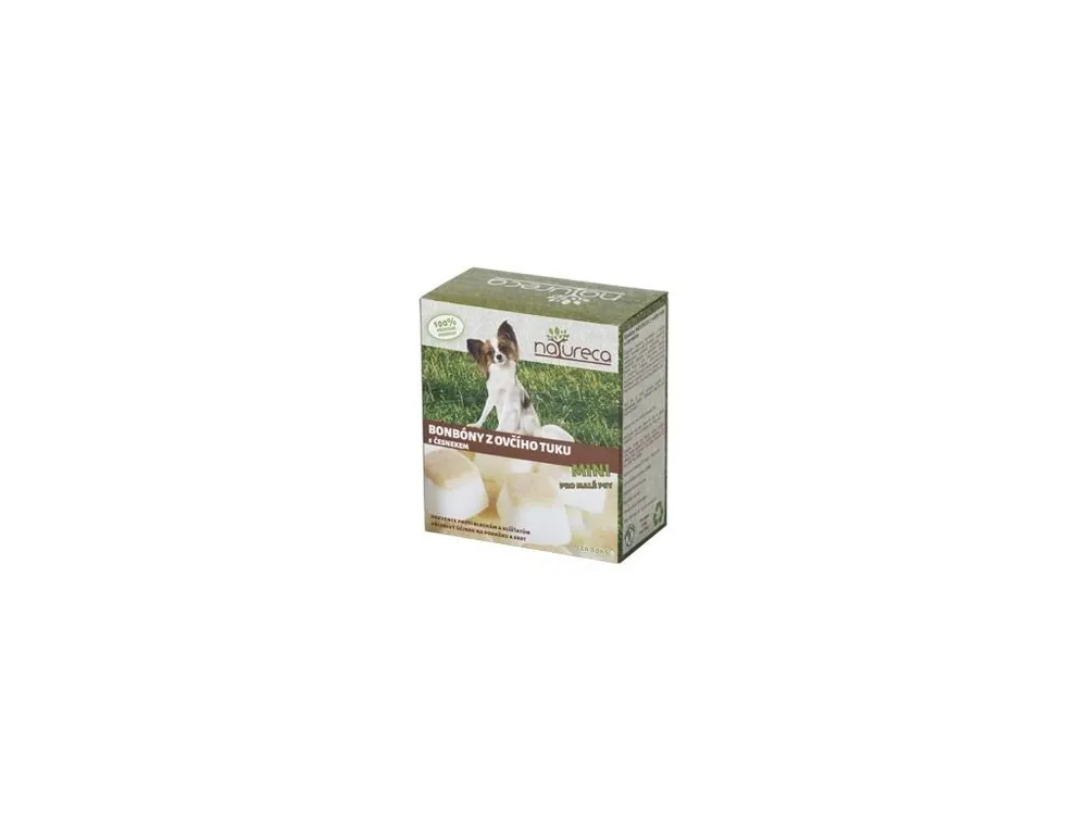 NATURECA Bonbóny z ovčího tuku s česnekem Mini 250g Vrácení Zdarma