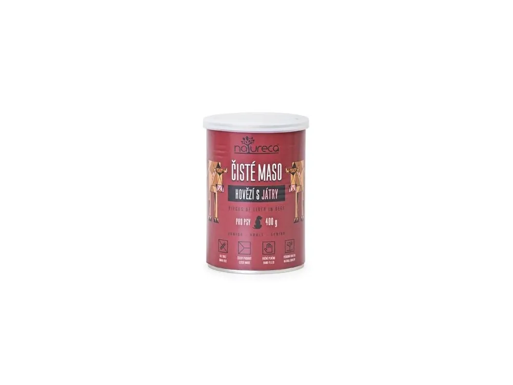 NATURECA konz. hovězí s játry pro psy 400g Akce