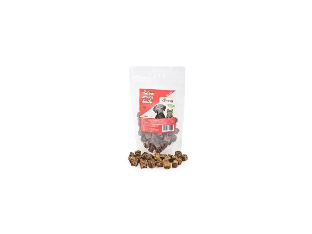 Akční Cena NATURECA pochoutka Masové kostky Jelen 100% maso 150g