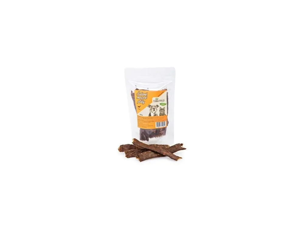NATURECA pochoutka Masové pláty Jehně, 100%maso 100g Výprodej