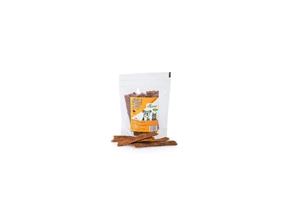 Omezená Nabídka NATURECA pochoutka Masové pláty Krůta, 100%maso 100g