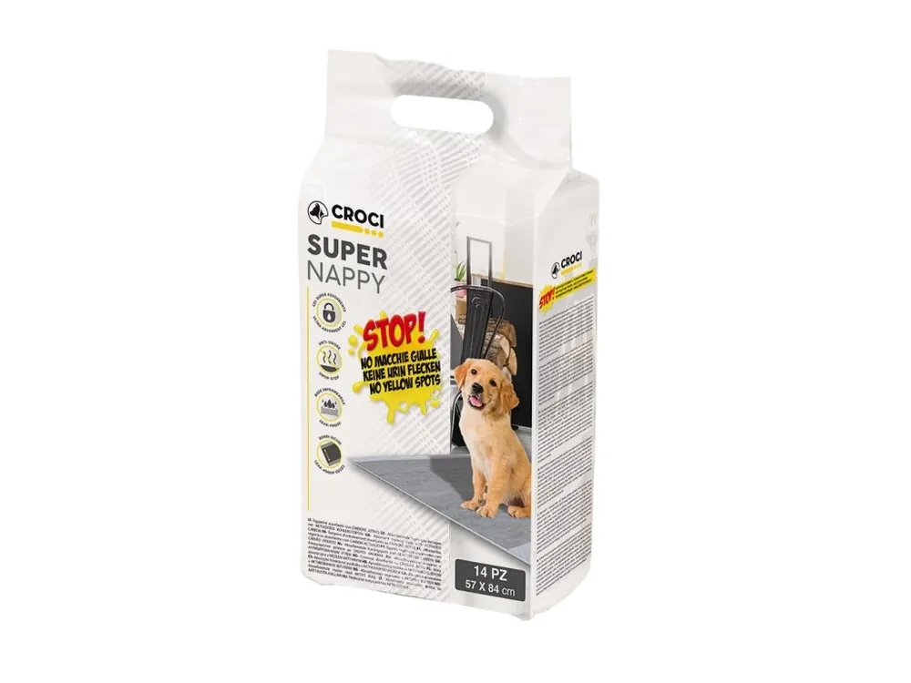 Jen Po Omezenou Doba Návyková podložka Super Nappy Carbon 84 x 57 cm (14 ks)