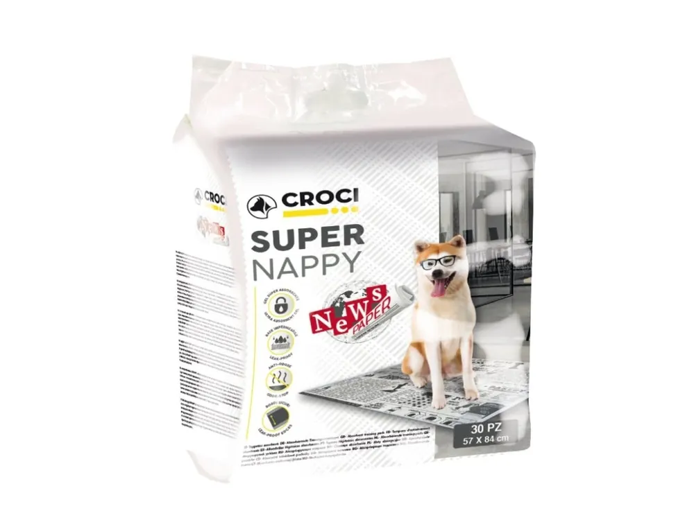 Tovární Cena Návyková podložka Super Nappy Noviny 84 x 57 cm (30 ks)