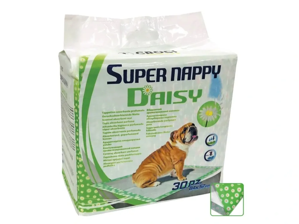 Akční Cena Návyková podložka Super Nappy Sedmikráska 84 x 57 cm (30 ks)