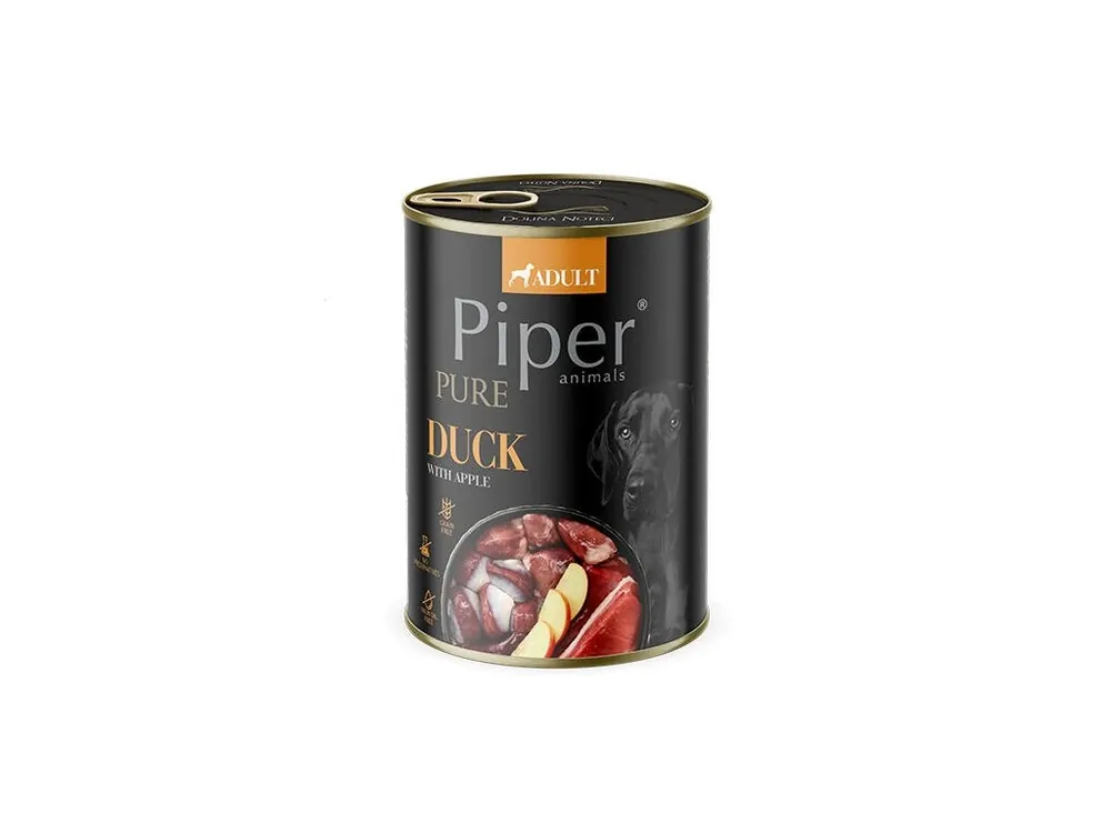 Koupit Online NEW PIPER PURE kachna s jablky, konzerva pro psy 400 g