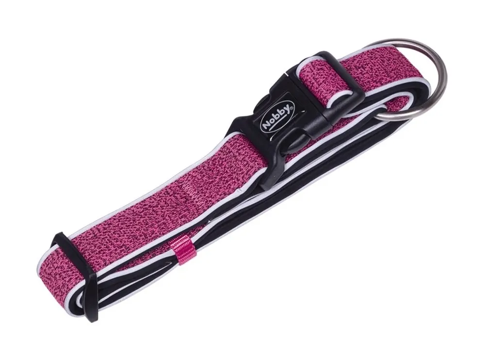 Nobby CAYO obojek nylon reflexní růžová XS 20-30cm Ihned K Objednání
