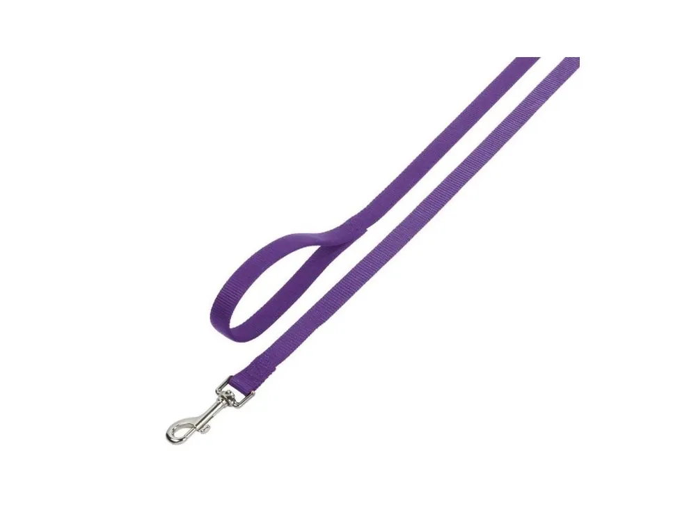 Nobby CLASSIC nylonové vodítko 120cm / 25mm fialová Výprodej