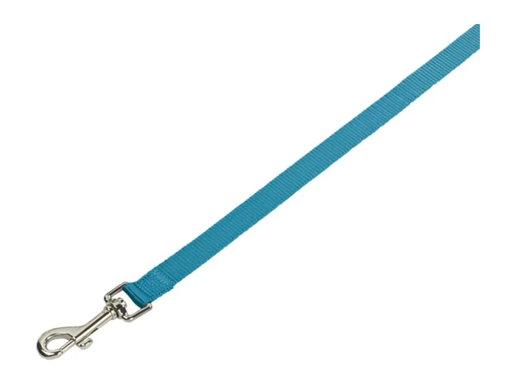 Nobby CLASSIC nylonové vodítko 120cm / 25mm světle modrá Jen Po Omezenou Doba