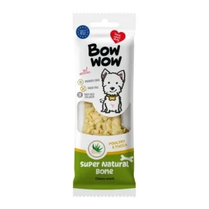 Pamlsek pro psy Bow Wow Kost super natural s játry a jukou GF, 18 x 1 ks Cenová Bomba
