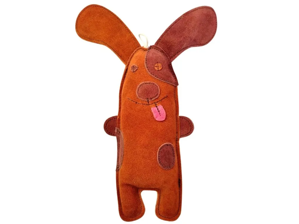PafDog Pejsek Willy Hračka pro psy z kůže a juty 32cm Originální